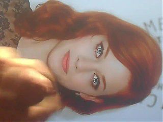 Big cock and huge cumshot for hot readhead beautiful actress Jane Levy - Cum Tribute \u21161