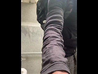 Public bathroom jerk off session Mount Men Rock Mercury